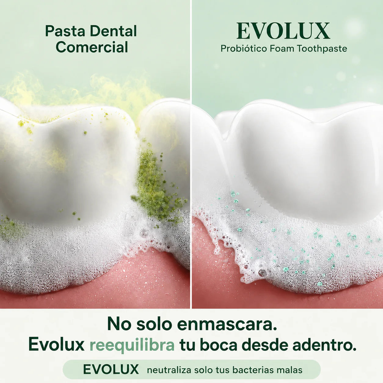 EVOLUX™ – Pasta Dental de Fórmula Avanzada | Elimina el Mal Aliento, Blanqueado Natural Progresivo