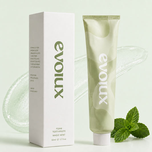 EVOLUX™ – Pasta Dental de Fórmula Avanzada | Elimina el Mal Aliento, Blanqueado Natural Progresivo